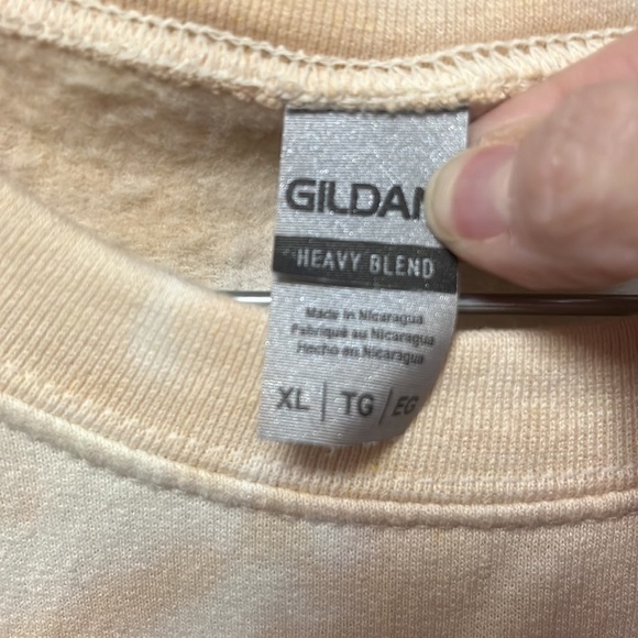 MORGAN Wallen- Custom Made Tan Bleached Crewneck Sweatshirt - Picture 3 of 4